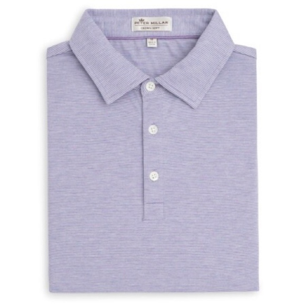 Peter Millar purple golf/polo shirt